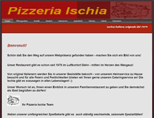 Tablet Screenshot of pizzeria-ischia.com